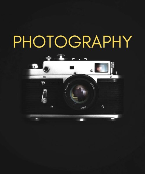 Black Yellow Minimalist Professional Photographer Poster