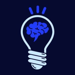 Brain Bulb Lamp Smart Idea Logo Template