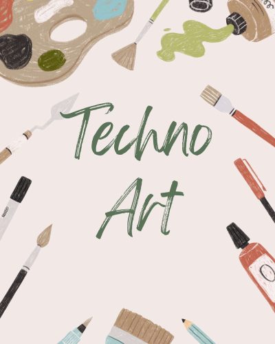 Brown Green Artistic Colorful Illustration Art Workshop Flyer