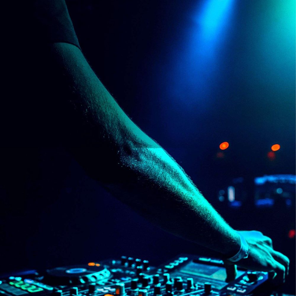 Dark Blue Night Club Party Poster